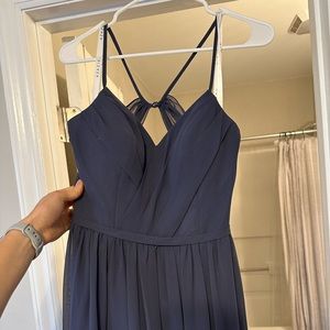 Azazie Cora bridesmaid dress- stormy color, A2 size